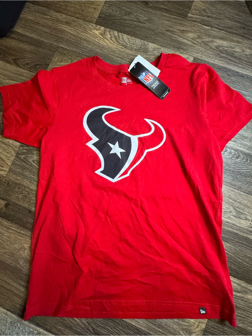 New Era Red Houston Texans Logo Short Sleeve Tee
